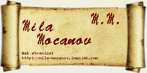 Mila Mocanov vizit kartica